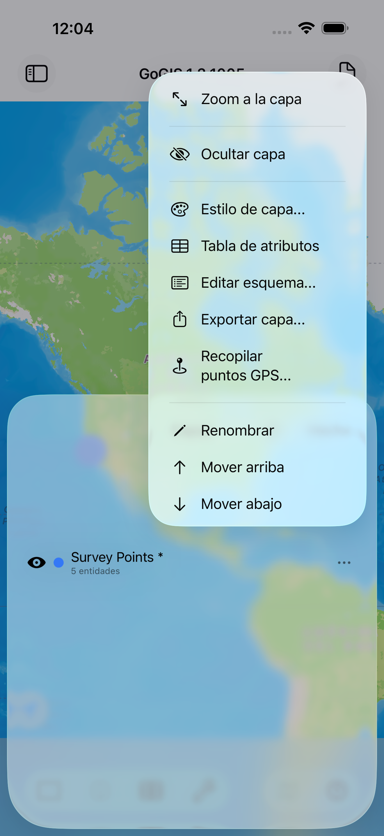 Gestión de capas