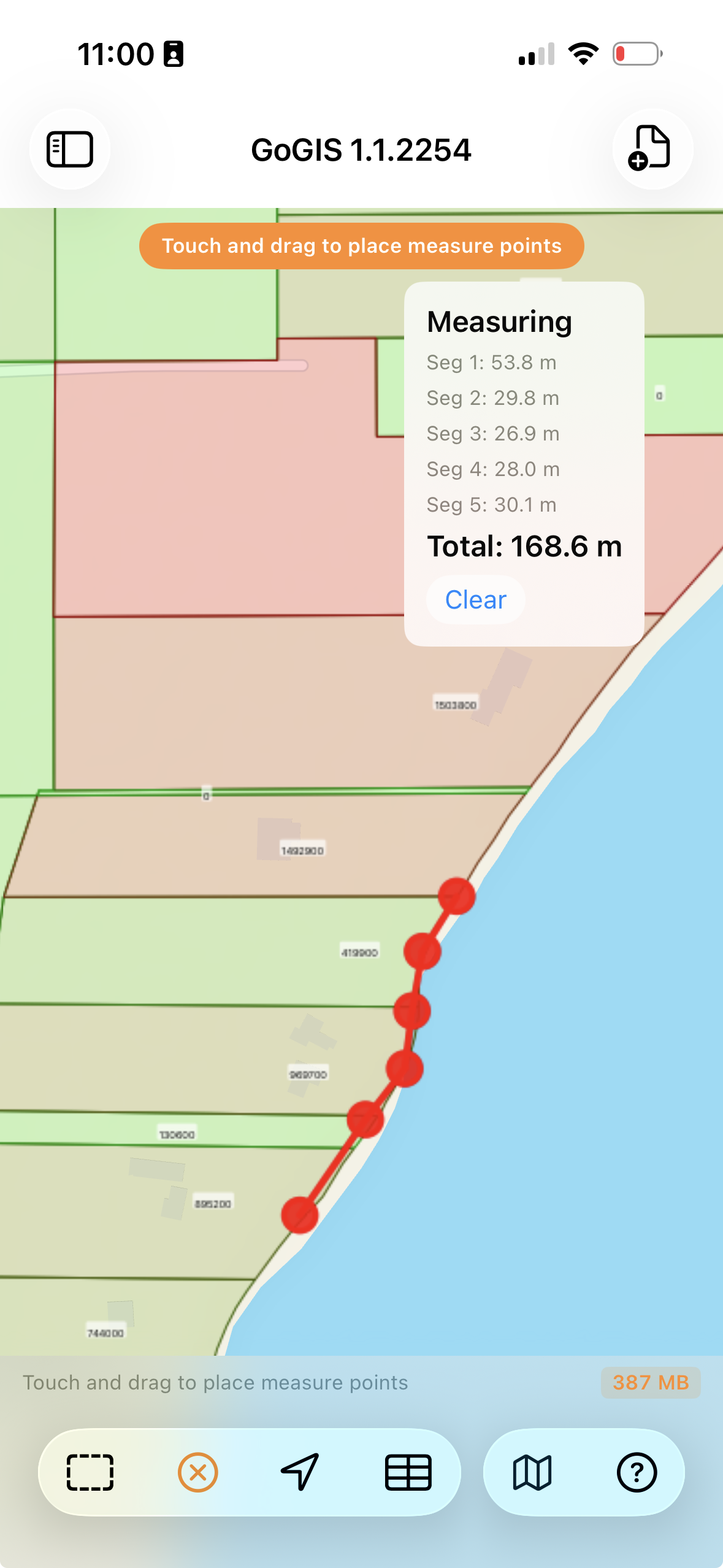 Measure distances
